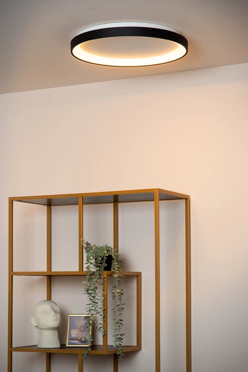 Lucide VIDAL - Deckenleuchte - Ø 48 cm - LED Dim. - 1x38W 2700K - Schwarz - Atmosphäre 1